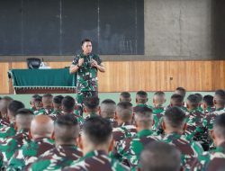 Danrem 182/JO Pimpin Upacara Pelepasan Purna Tugas Satgas Pamtas RI-PNG Yonif 407/PK di Papua Barat