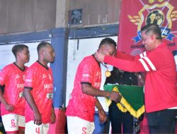 Dandim Merauke Resmi Tutup Turnamen Futsal Dandim Cup-VII 2024