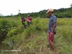 Wujudkan Lingkungan Yang bersih Babinsa Koramil 04/Beutong Laksanakan Gotong Royong Bersama Warga Desa Binaan