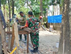 Babinsa Ramil 02/Bantimurung Laporkan Perkembangan Rehab Rumah Tidak Layak Huni di Desa MangelorengKec. Bantimurung, 2024