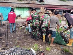 Budayakan Lingkungan Bersih dan Sehat, Kodim 1412/Kolaka Ajak Masyarakat Gotong Royong Bersihkan Pasar Tradisional