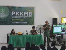 Dandim 1404/Pinrang Berikan Materi Wawasan Kebangsaan dan Kesadaran Bela Negara Kepada Mahasiswa Baru Institut Cokroaminoto Pinrang