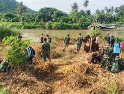 Antisipasi Banjir dan Tanah Longsor, Kodim 1412/Kolaka Karya Bhakti Tanam Ratusan Pohon di Bantaran Sungai Pitulua