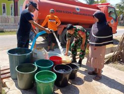 Lagi, Babinsa Kodim 1425 Jeneponto Salurkan 15.000 Liter Air Bersih Untuk Warga Desa arungkeke