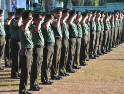 Upacara bendera 17an di laksanakan di lapangan Kodim 1405/Parepare