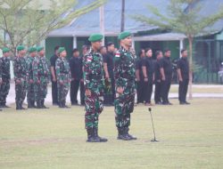 Melalui Upacara Bendera 17-an, Danrem 092/Maharajalila Sampaikan Amanat Pangdam VI/Mlw