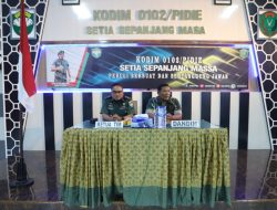 Kodim 0102/Pidie Terima Kunjungan Tim Verifikasi Korem 011/Lilawangsa Jelang Sertijab Dandim