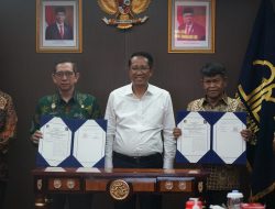 Disaksikan Menkumham R.I, Kakanwil Kumham dan Gubernur Sulteng Teken Nota Kesepahaman Pembiayaan Iuran BPJS untuk Warga Binaan Pemasyarakatan