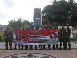 Sambut HUT TNI Ke – 79,Pembersihan TMP Dilakukan Prajurit Kodim 0907/Trk