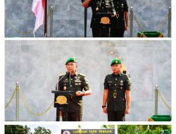 Danrem 181/PVT Pimpin Acara Penyerahan Jabatan Dan Tradisi Satuan Kasi Pers Kasrem, 181/PVT Dandim 1807/Sorsel dan Dandim 1809/Maybrat