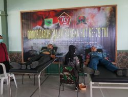 Korem 182/JO Gelar Bhakti Kesehatan Donor Darah Dalam Rangka Peringati HUT Ke-79 TNI Tahun 2024