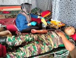 Kodim 1422/Maros Gelar Bakti Sosial Donor Darah Dalam Rangka HUT Ke – 79 TNI AD