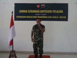 Kodim 0736/Batang Gelar Lomba Ceramah Untuk Anak Tingkat SD