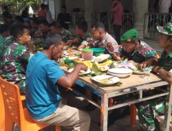 Anggota Koramil 27/Jangka Buya dan Muspika Hadiri Kenduri Maulid di Desa Mukob Jurong