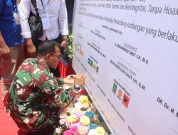 Dandim 1425 Jeneponto Hadiri Pengundian Dan Penetapan Nomor Urut Paslon Bupati dan Wakil Bupati Jeneponto