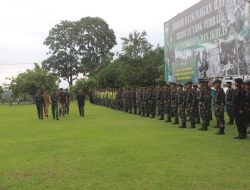 Dandim Pimpin Apel Gelar Pasukan PAM Pilkada Serentak Tahun 2024 Kabupaten Nagan Raya