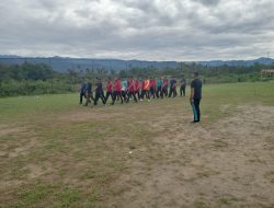 Meriahkan HUT TNI ke 79 Personil Kodim 0116/Nara Latih PBB untuk Perlombaan