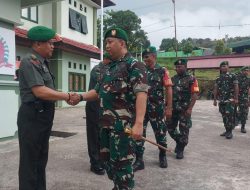 Kodim 1809/Maybrat Gelar Upacara Korp Raport Pinda Satuan