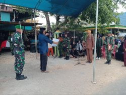 Babinsa 1422-05/Tb (Serda Fardiansa) Hadiri Pemakaman H. Abu Kumang, Veteran Pejuang Kemerdekaan RI