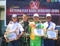 Sambut HUT TNI Ke-79, Dandim 1801/Manokwari Buka Kegiatan Lomba Ketangkasan PBB Antar Pelajar