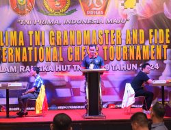 Danrem 092/Maharajalila Buka Turnamen Catur Bertaraf Internasional