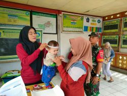 Babinsa Ujung Lamuru Ramil 09/Lappariaja Dampingi Pelaksanaan Posyandu 