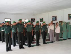 Danrem 181/PVT Pimpin Acara Laporan Korps Dan Pelantikan Kenaikan Pangkat Periode 1 Oktober 2024
