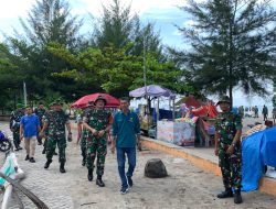 Bakti Sosial, Personil Kodim 0308 Pariaman Laksanakan Apel Gabungan Dengan Instansi Terkait Dan Komponen Masyarakat Kota Pariaman Untuk Pembersihan Pantai Gandoriah Kota Pariaman Dalam Rangka Menyambut HUT TNI Ke-79 Tahun