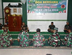 Korem 181/PVT Gelar Doa Bersama dalam Rangka Memperingati HUT Ke-79 TNI di Masjid Al-Mujahidin dan Gereja GKI Emaus Korem 181/PVT