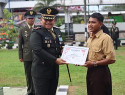 Kodim 1422/Maros Gelar Upacara HUT TNI Ke-79 Di Lapangan Upacara Makodim 1422/Maros
