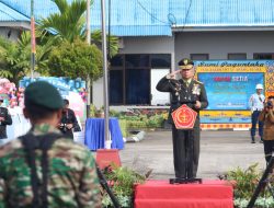 Danrem 092/Mrl Pimpin Upacara HUT TNI Ke-79 di Lanud Anb Tarakan