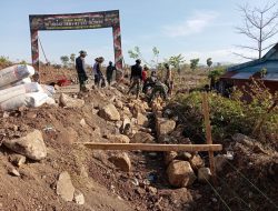 Perintisan dan pelebaran jalan Dalam pelaksanaan TMMD Kodim 1425/ Jeneponto Mencapai 30%
