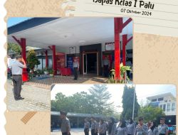 Plh Bapas Kelas I Palu Tekankan Disiplin Pegawai dalam Apel Pagi