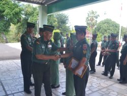 Dandim 1405/Parepare Pimpin Acara Korps Raport Purna Tugas dan Pindah Satuan Personel Kodim 1405/Parepare