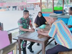 Pererat Silaturahmi Babinsa Jalin Komunikasi dengan Warga Binaan