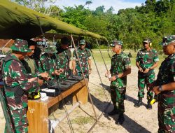 Kasrem 181/PVT Cek Langsung Latihan Menembak Prajurit, Pastikan Kemampuan Tempur Tetap Terjaga