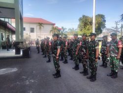 Pasiops Kodim Maros Gelar Apel Pagi dan Sosialisasi Penghindaran Pelanggaran Pilkada di Makodim/1422 Maros