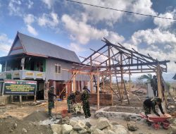 Pelaksanaan TMMD Ke-122 Kodim 1425 Jeneponto di Desa Tuju Berjalan Lancar, Program RTLH Capai 35%