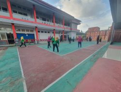 Jalin Soliditas Internal Pemasyarakatan, Rupbasan Makassar Gelar Fun Games Bola Volly Dengan Bapas Makassar