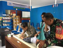 Dukung Progam Balita Sehat,Babinsa Koramil 0907/01 Tartim Aktif Dampingi Giat Posyandu Diwilayah