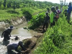 Babinsa Bersama Warga Gotong Royong Bersihkan Saluran Irigasi di Desa Tuha Lala, Pidie