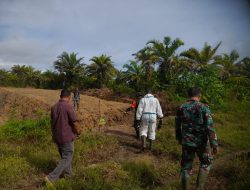 Dansatgas TMMD Reguler Ke-122 Tinjau Lokasi Sasaran Fisik Pengerjaan Jalan