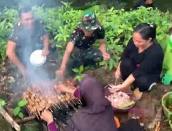 Potret Kebersamaan Anggota Satgas TMMD ke-122 Bersama Warga di Lokasi