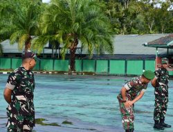 Perkuat Disiplin dan Kekompakan : Korem 181/PVT Gelar Latihan PBB