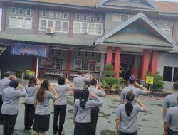 Apel Pagi Pegawai, Rutan Palu Imbau Jajaran Tingkatkan Pengawasan Dalam Bekerja