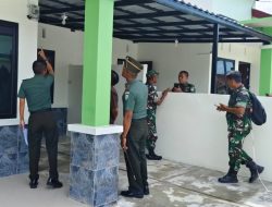 Dandim 0116/Nagan Raya Dampingi Team Itjenad Mabessad Cek Perumahan Makodim 0116/Nagan Raya yang Baru siap di Bangun