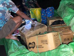 Penyergapan Brillian Satgas Yonzipur 8/SMG Berhasil gagalkan Penyelundupan Ratusan Botol Miras dan Munisi Rakitan