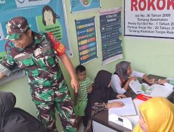 Babinsa Koramil 04/Sinjai Timur Kodim 1424/Sinjai Laksanakan Pendampingan Kader Posyandu