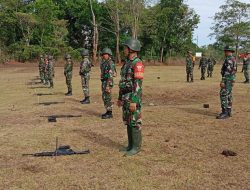 Tingkatkan Skill Personil, Kodim 1422/Maros Gelar Latihan Menembak