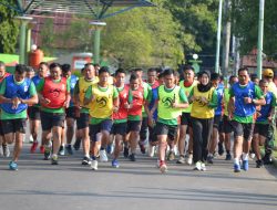 Personil Kodim 1405/Parepare Laksanakan Tes Kesegaran Jasmani (Garjas) Periodik II TA 2024